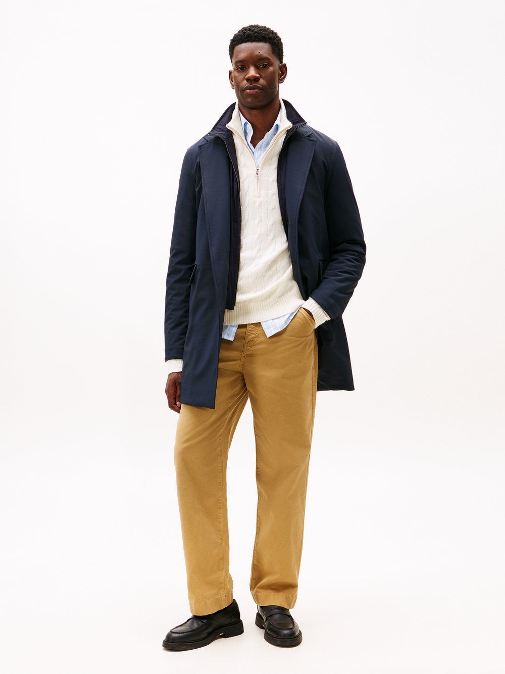 Tommy Hilfiger Mantel Herren Polyamid blau, L