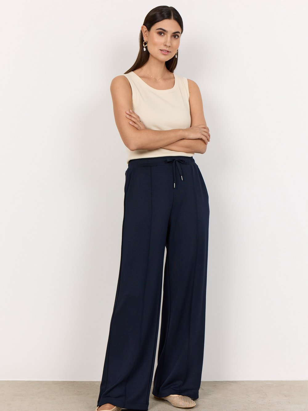 soyaconcept® Stoffhose Damen blau, L