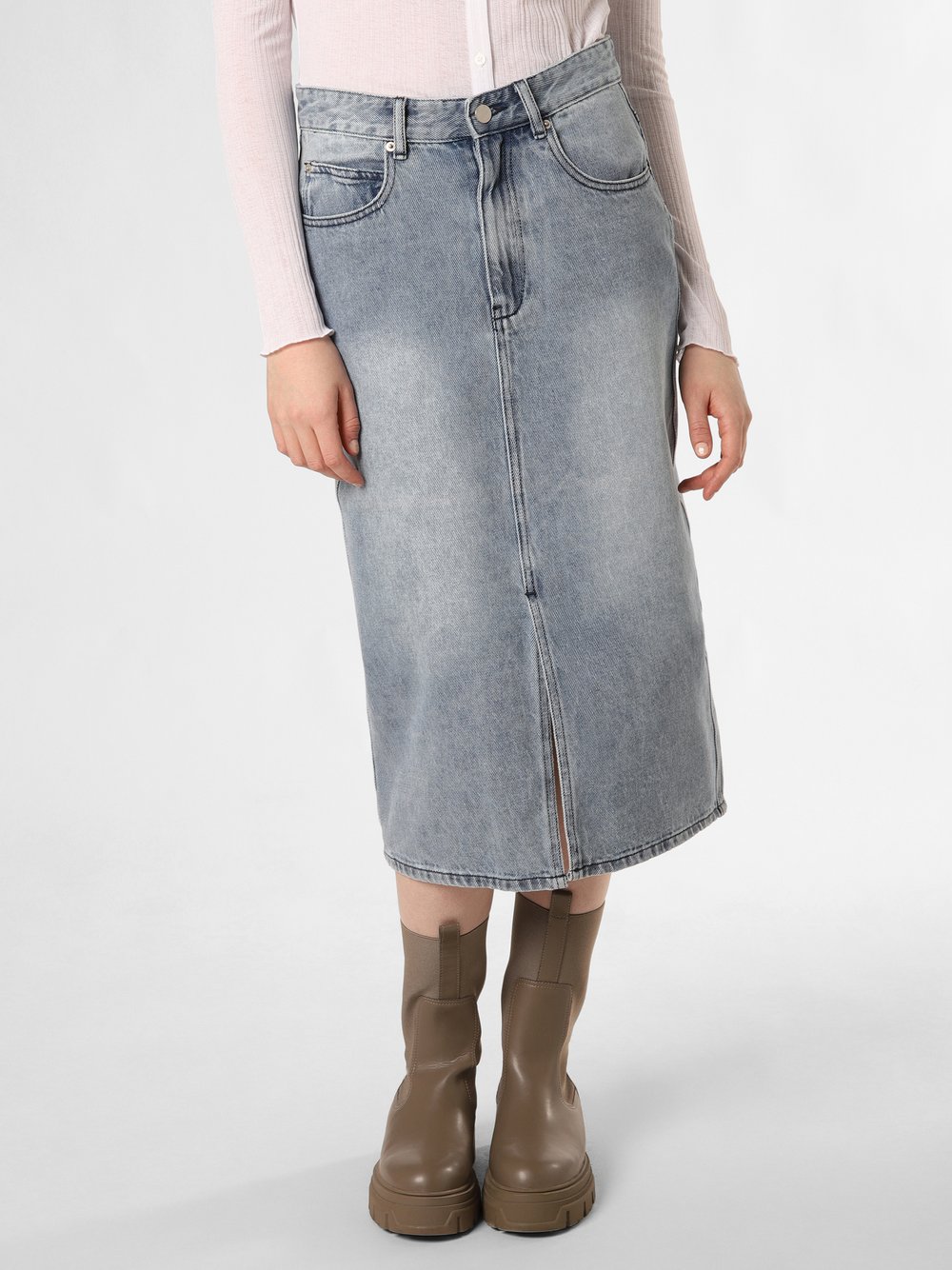 Marie Lund Jeansrock Damen Baumwolle blau, 44