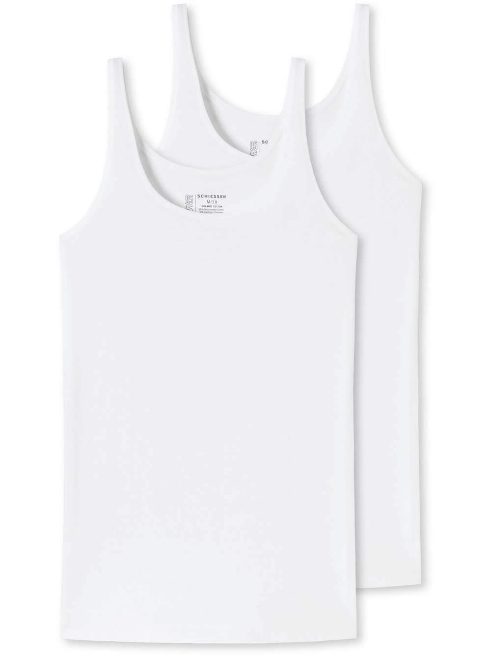 Schiesser Tanktop  Damen Jersey weiß, 48