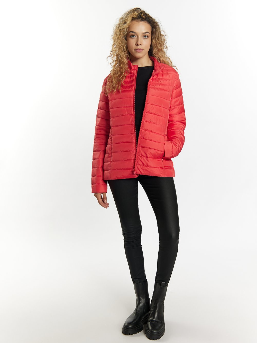 MyMo Jacket Damen rot gestreift, L