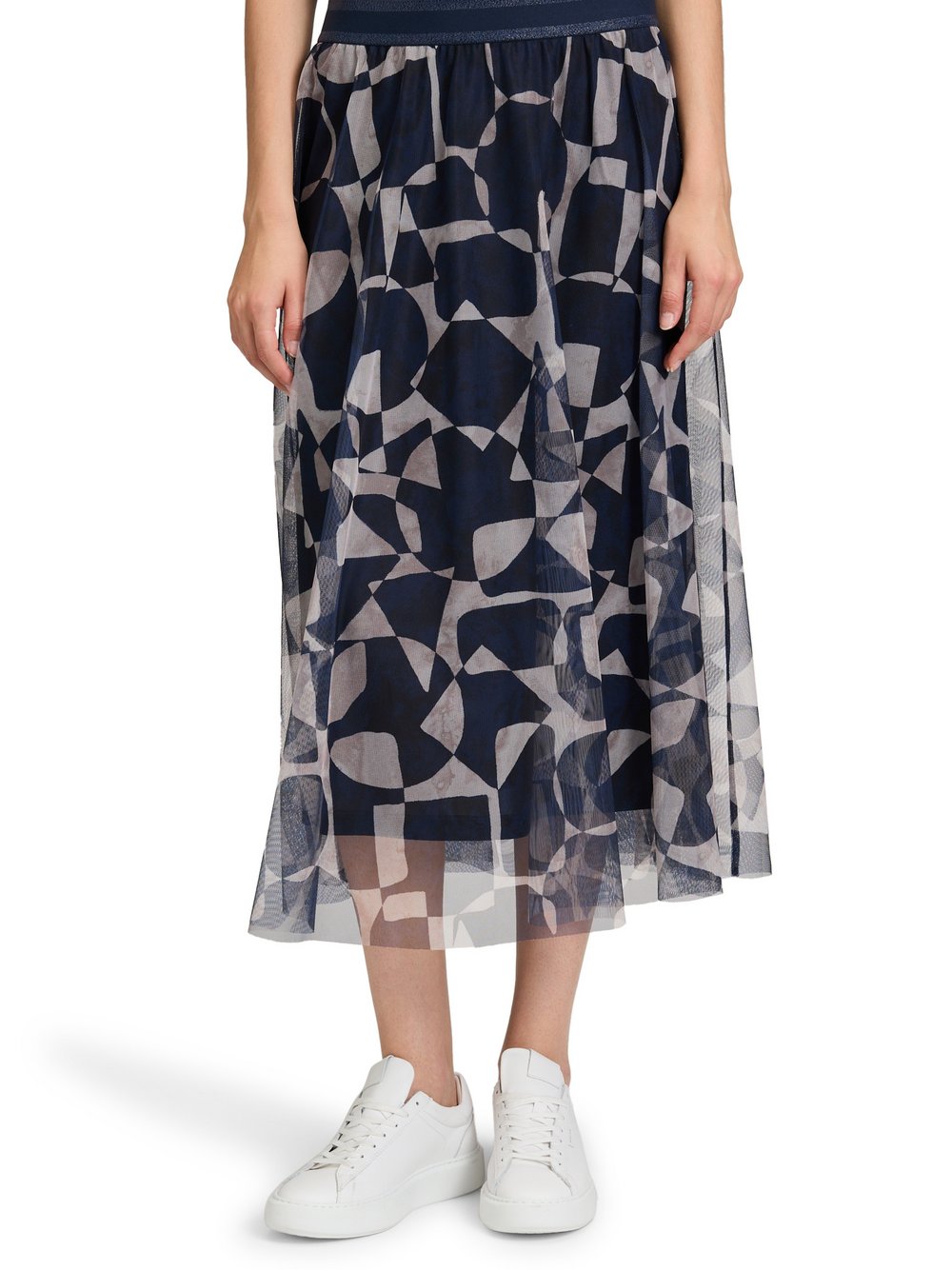 Betty & Co Midirock Damen mehrfarbig gemustert, 40