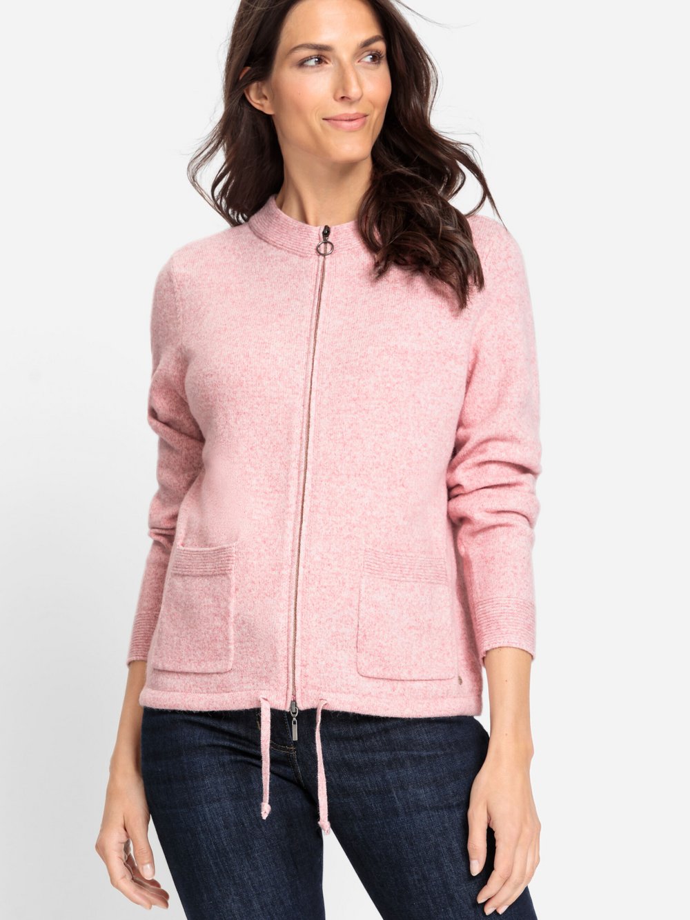 Olsen Strickjacke Damen Viskose pink, 40