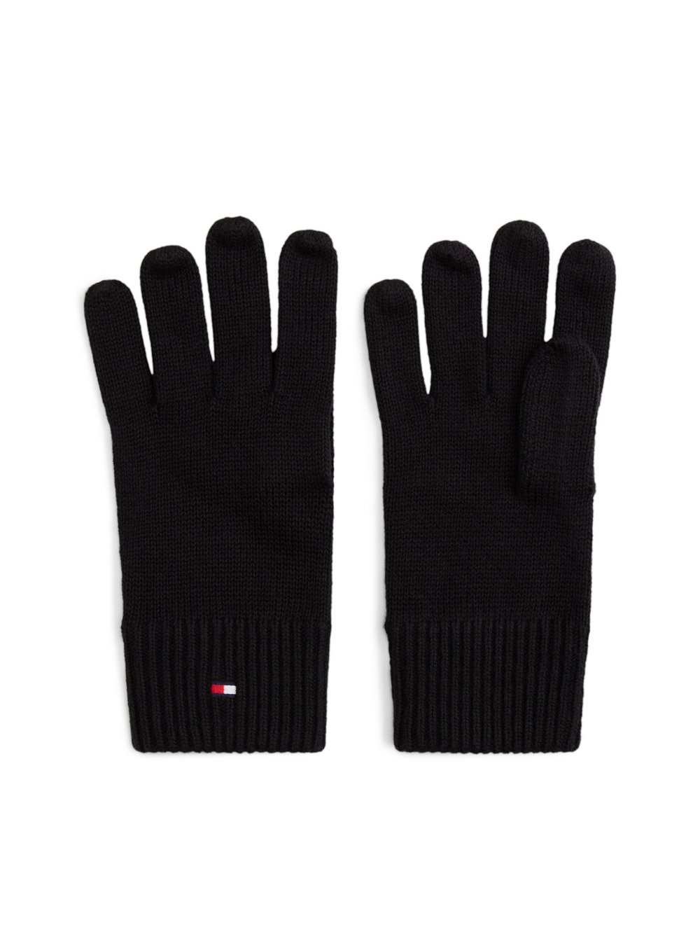 Thumbnail - Tommy Hilfiger Handschuhe mit Cashmere-Anteil Herren Baumwolle schwarz, ONE SIZE