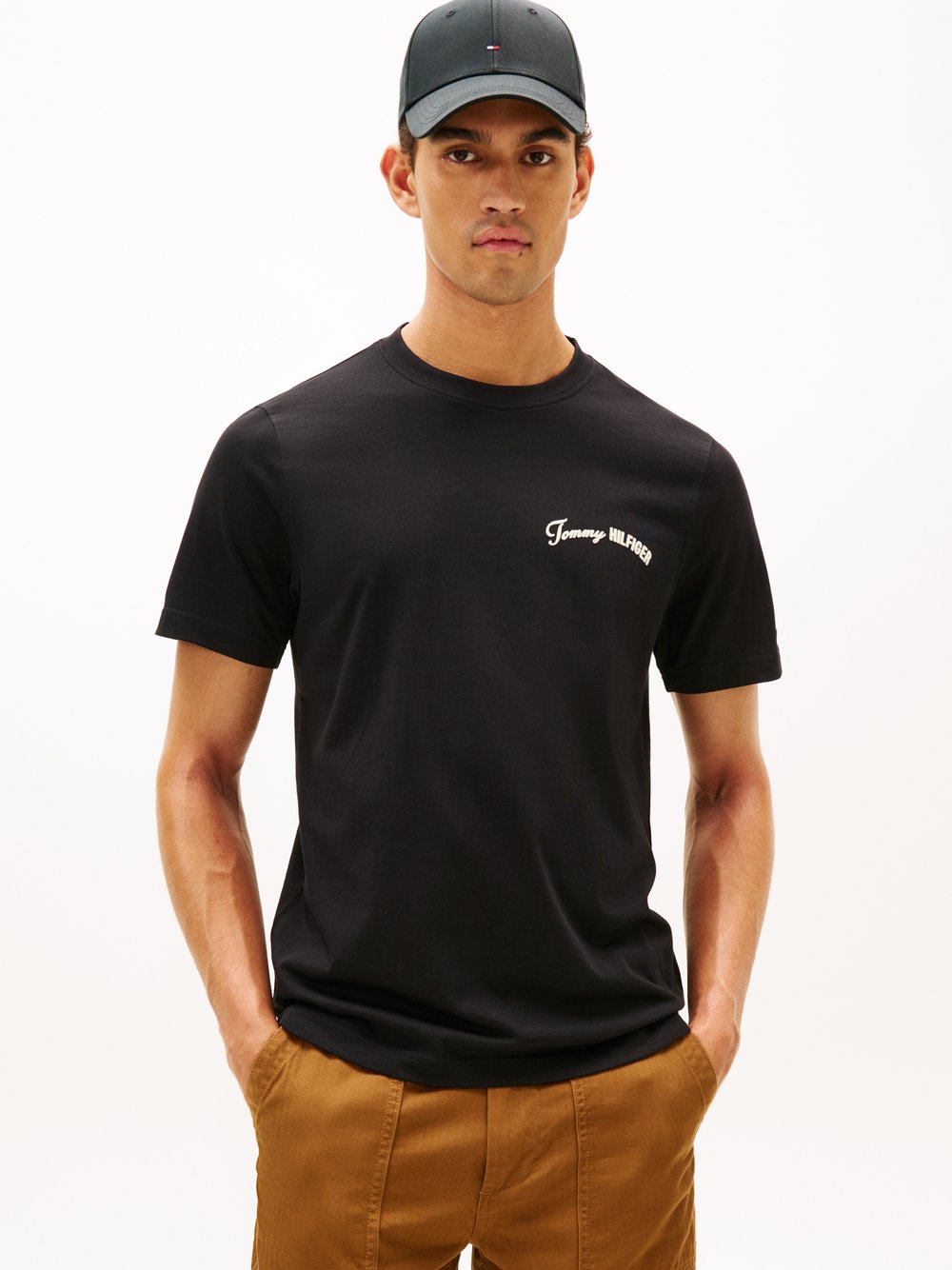 Thumbnail - Tommy Hilfiger Printshirt Herren Baumwolle schwarz bedruckt, L