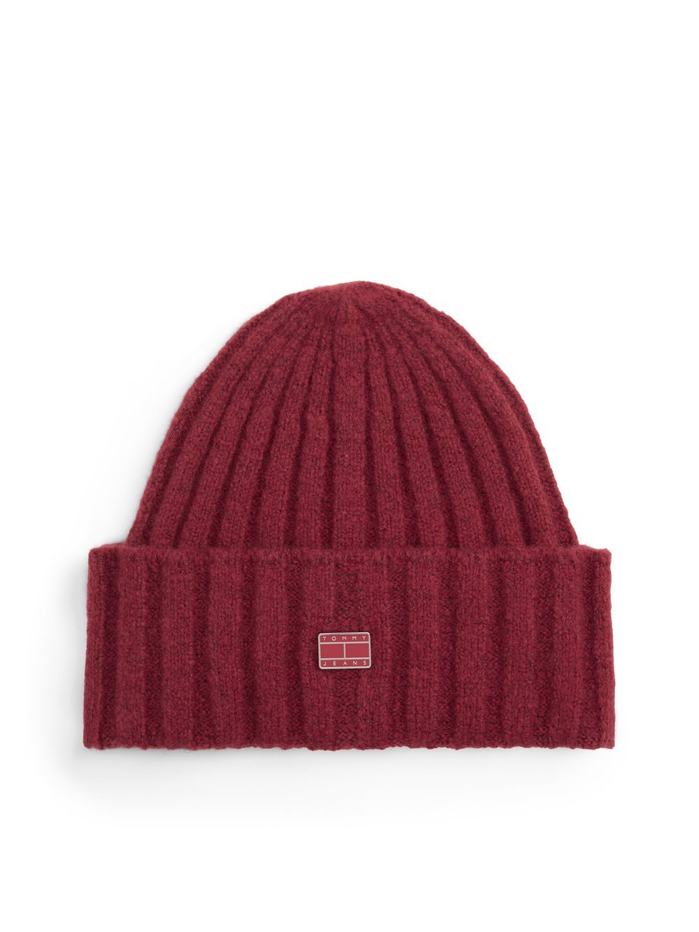 Tommy Jeans Wollmütze Damen Wolle rot, ONE SIZE