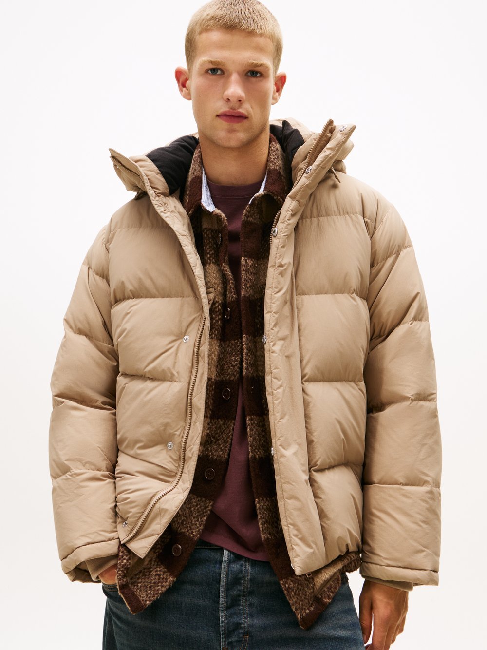 Tommy Jeans Daunenjacke Herren braun, XXL