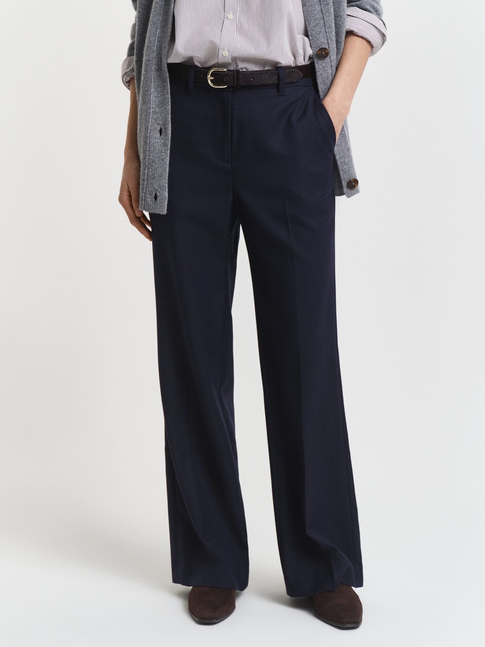 Gant Hose Damen Wolle blau, 38