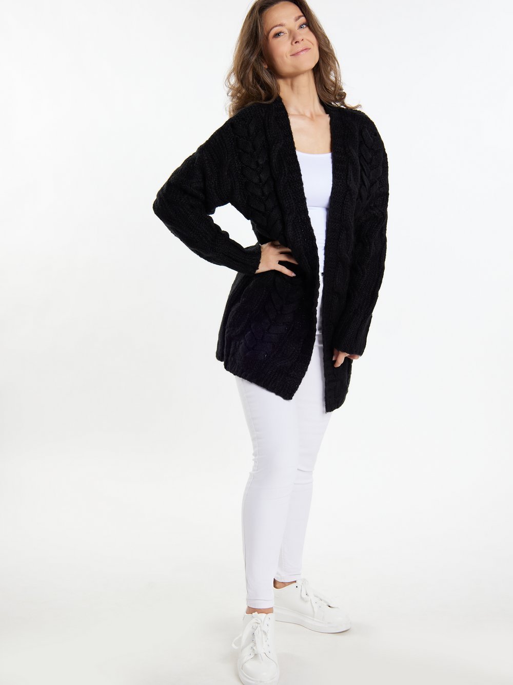 Usha Cardigan Damen schwarz, M/L