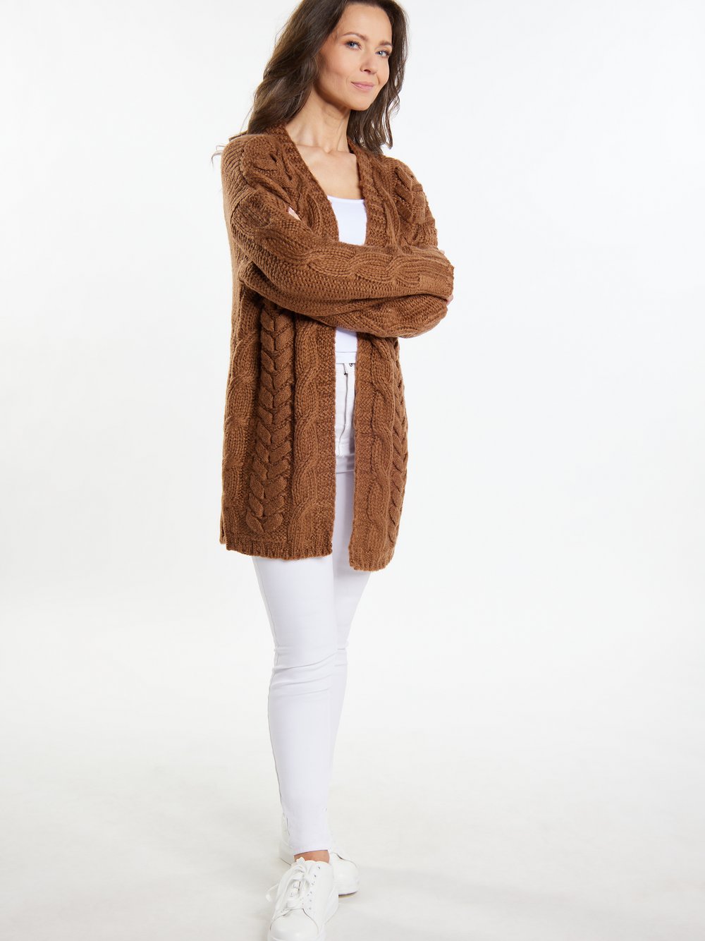 Usha Cardigan Damen braun, XS/S