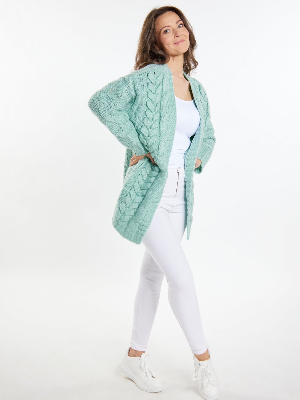 Usha Cardigan Damen grün, XS/S