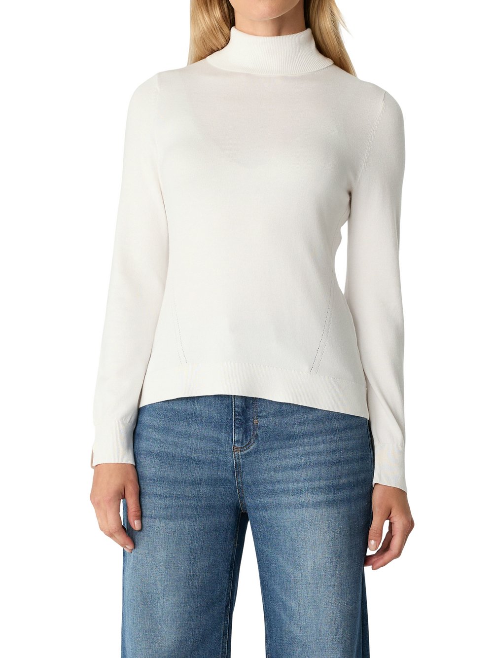 comma Pullover Damen Viskose weiß, 46