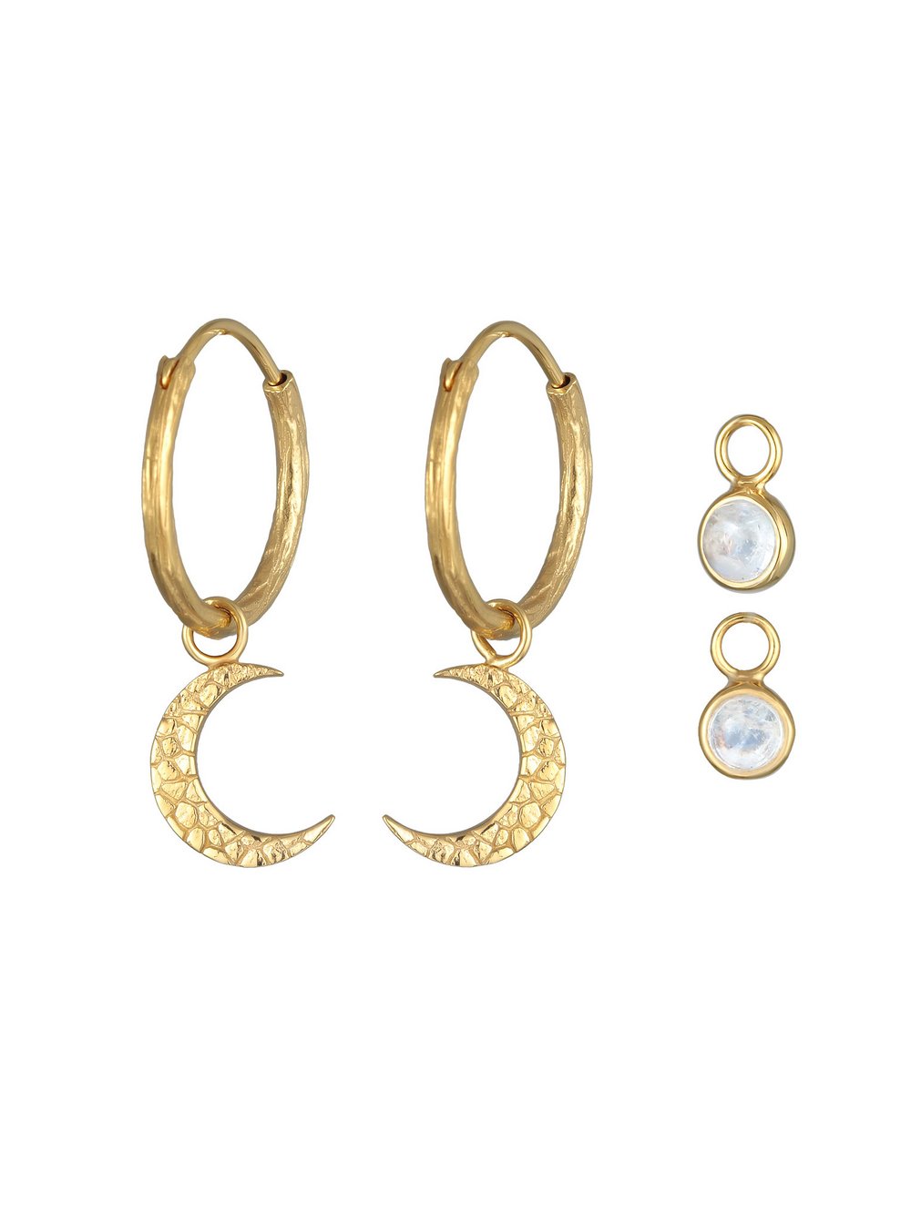 Thumbnail - Elli PREMIUM Ohrringe Damen Sterlingsilber gold, 30