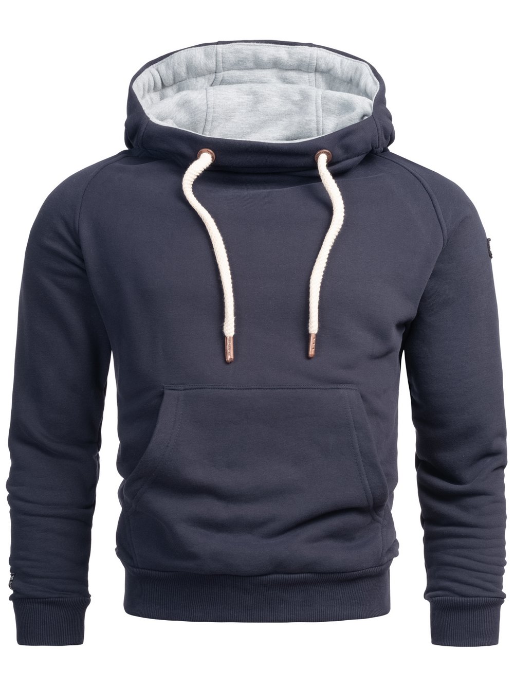 Alessandro Salvarini Kapuzenpullover  Herren Baumwolle blau, M