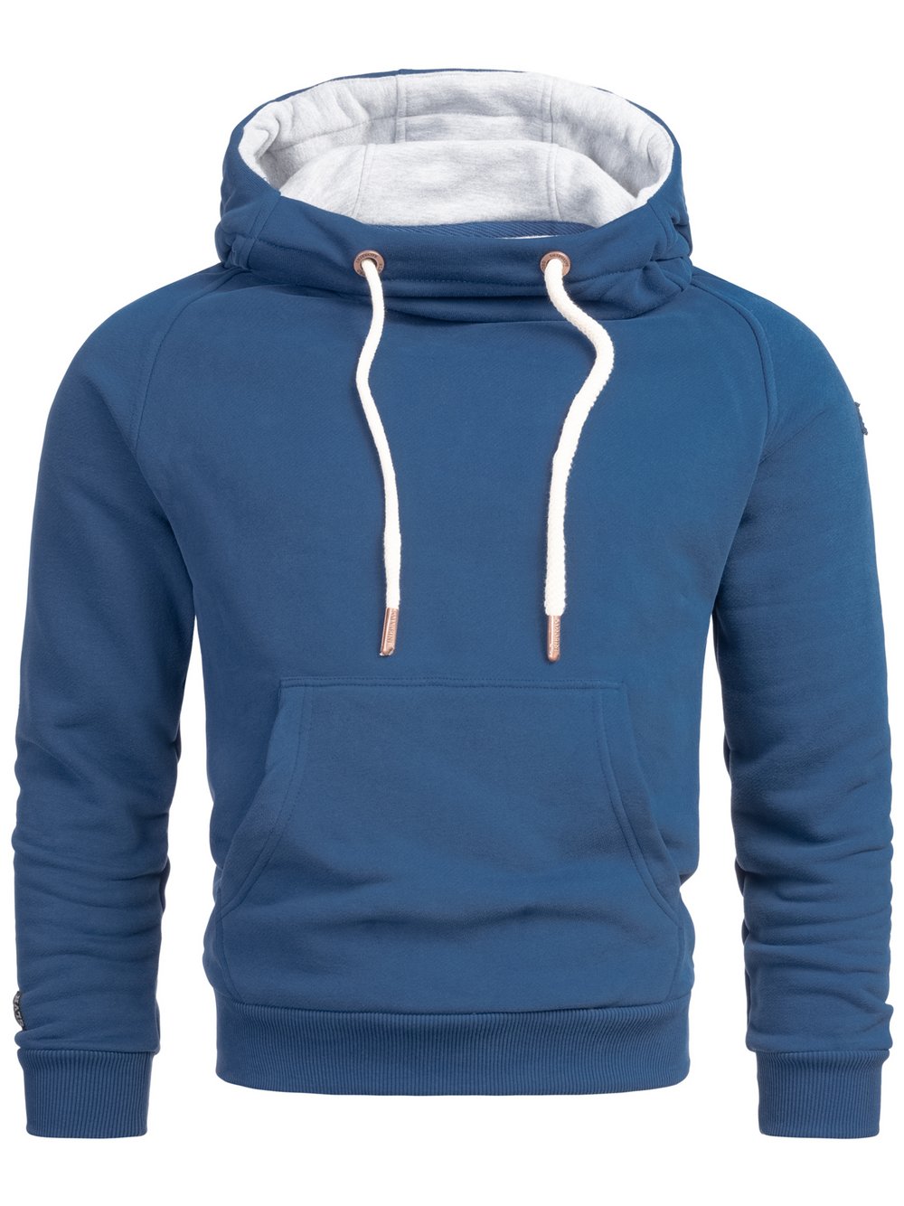 Alessandro Salvarini Kapuzenpullover  Herren Baumwolle blau, XL