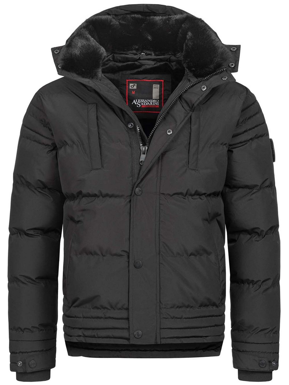 Alessandro Salvarini Winterjacke  Herren schwarz, L