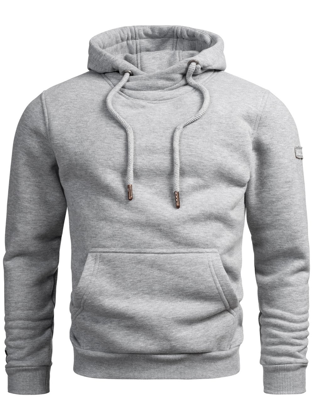 Alessandro Salvarini Hoodie  Herren Baumwolle grau, XXXL