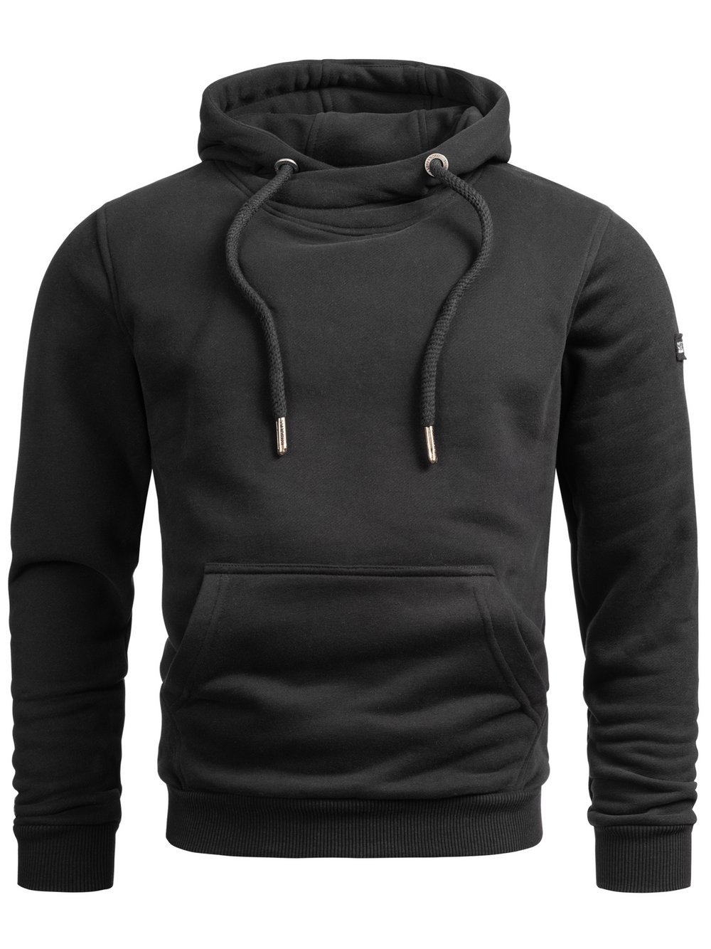 Alessandro Salvarini Hoodie  Herren Baumwolle schwarz, XXL