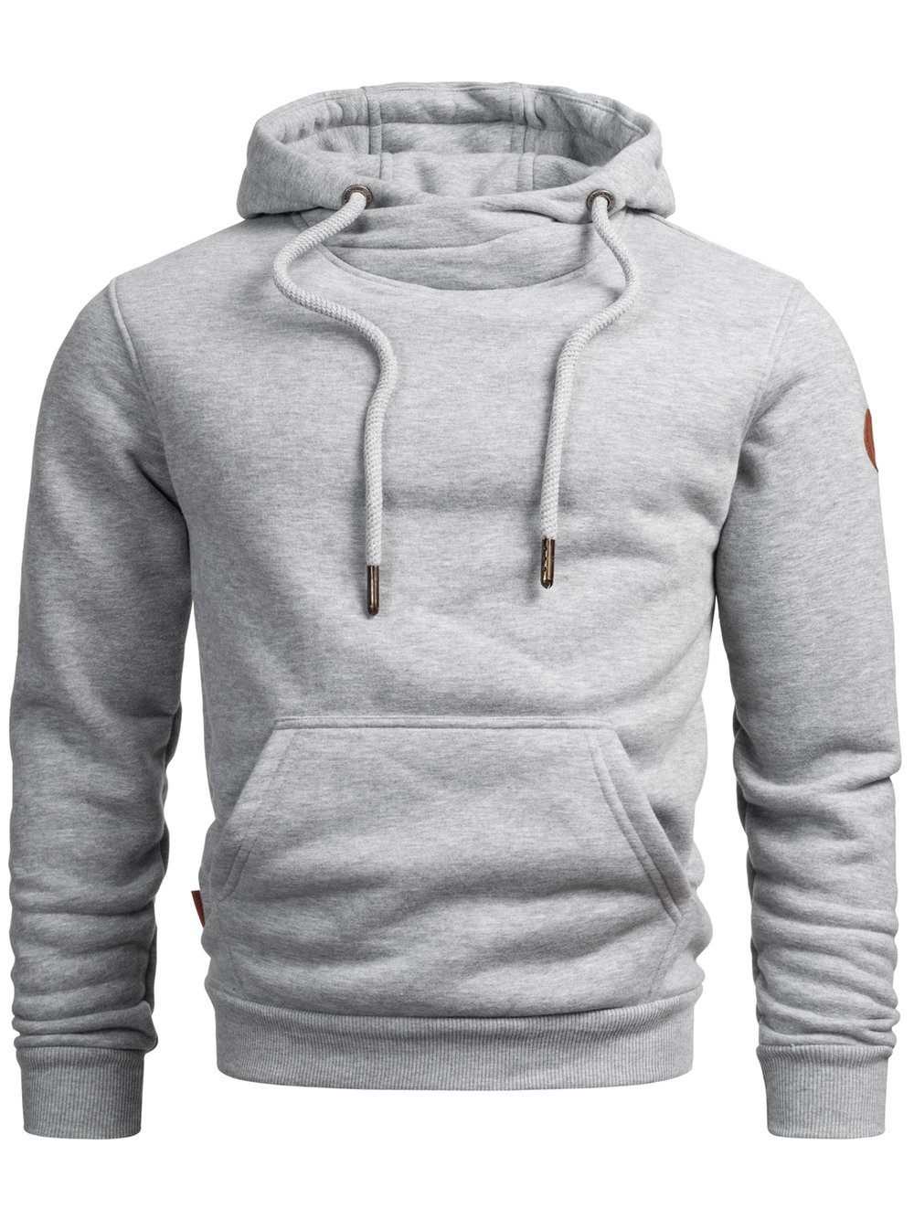 Alessandro Salvarini Kapuzenpullover  Herren Baumwolle grau, L