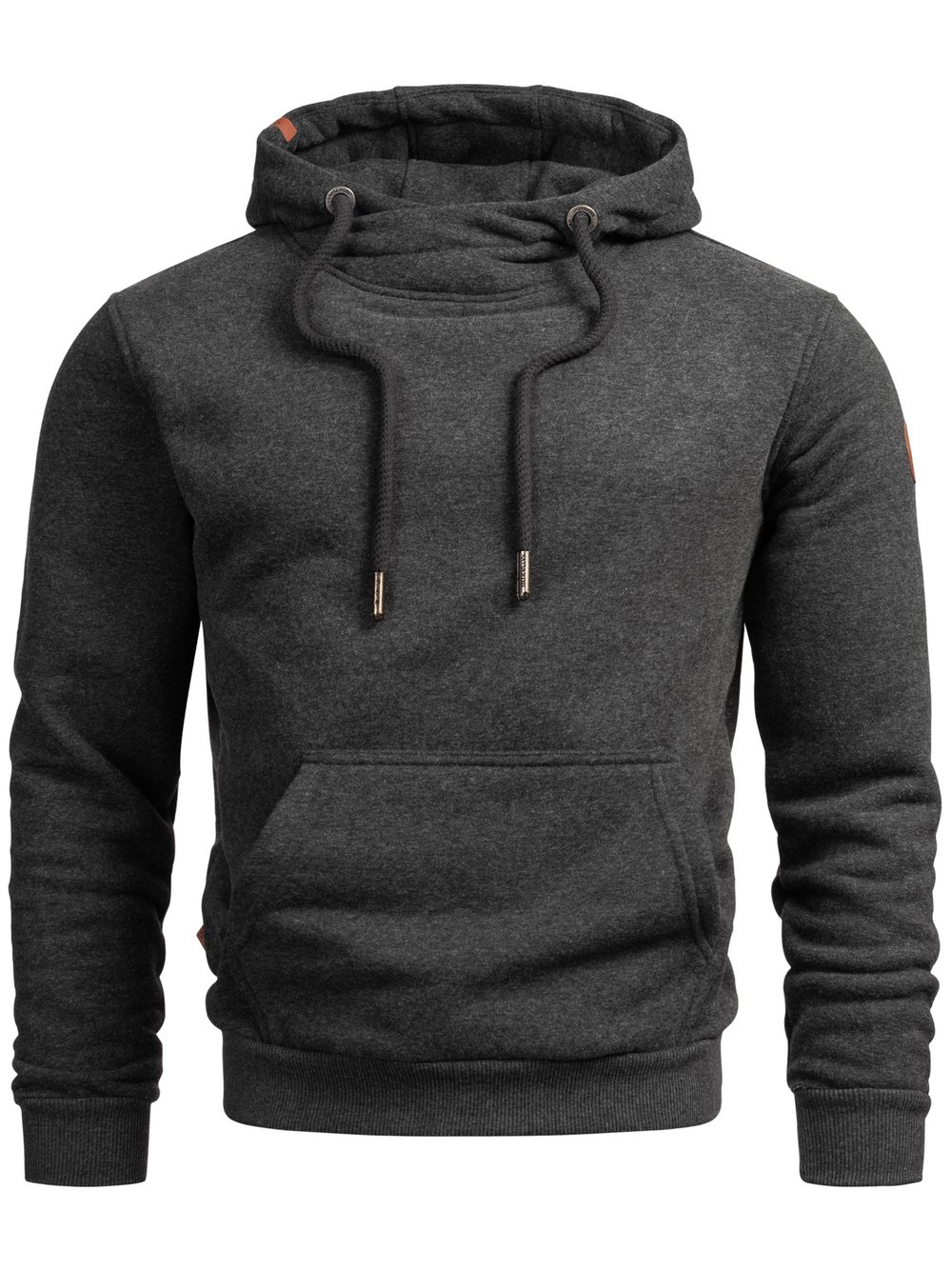 Alessandro Salvarini Kapuzenpullover  Herren Baumwolle grau, S