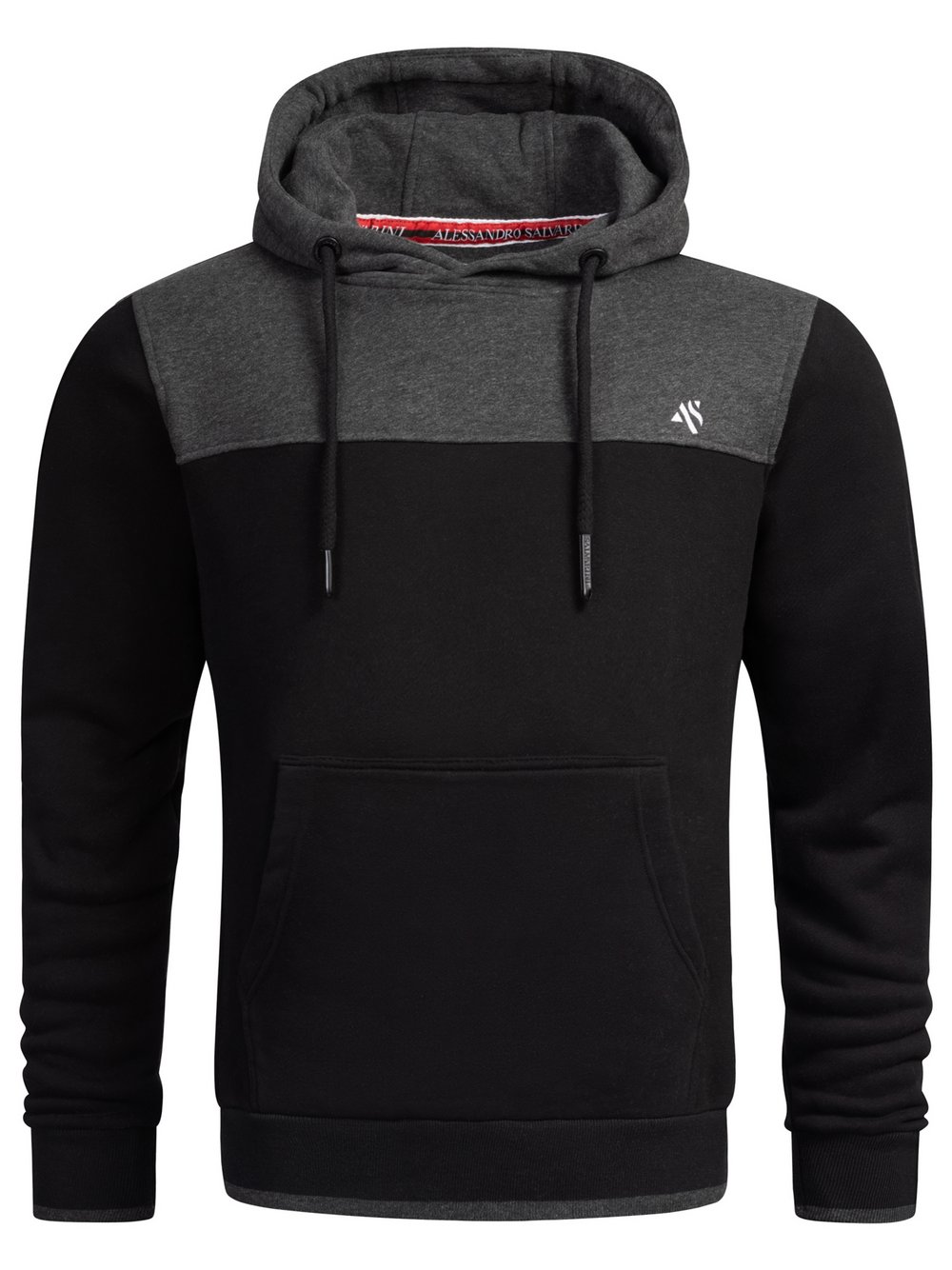 Alessandro Salvarini Kapuzenpullover  Herren Baumwolle mehrfarbig, M