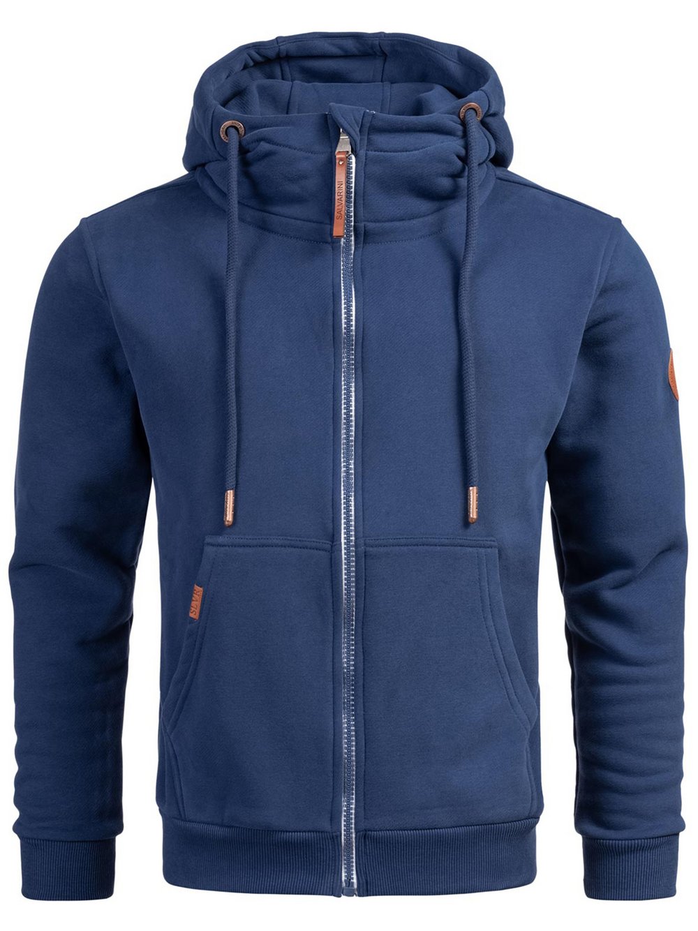 Alessandro Salvarini Sweatjacke  Herren Baumwolle blau, XL