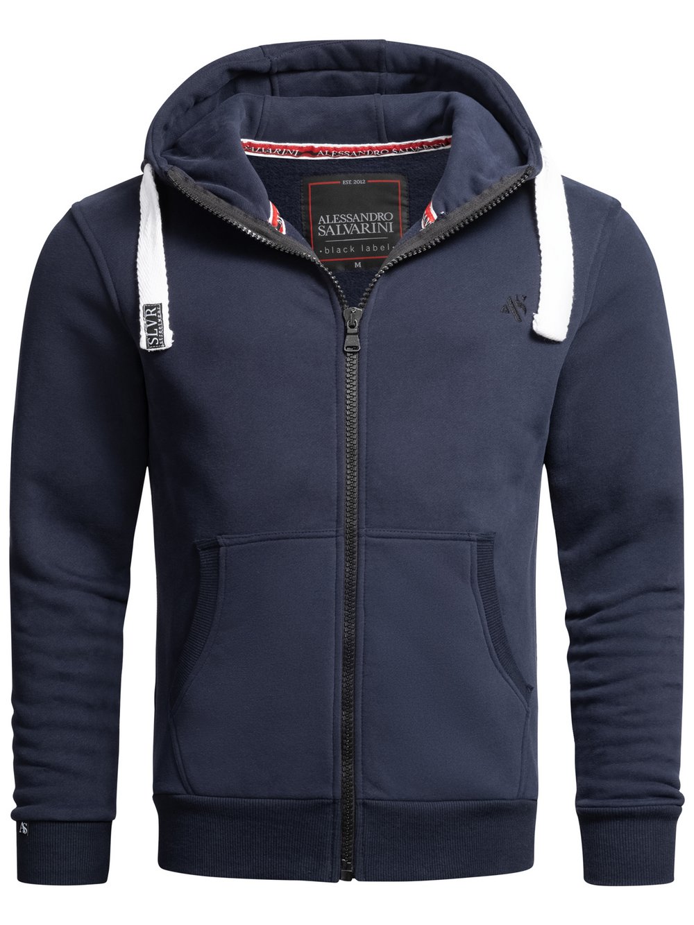 Alessandro Salvarini Sweatjacke  Herren Baumwolle blau, L