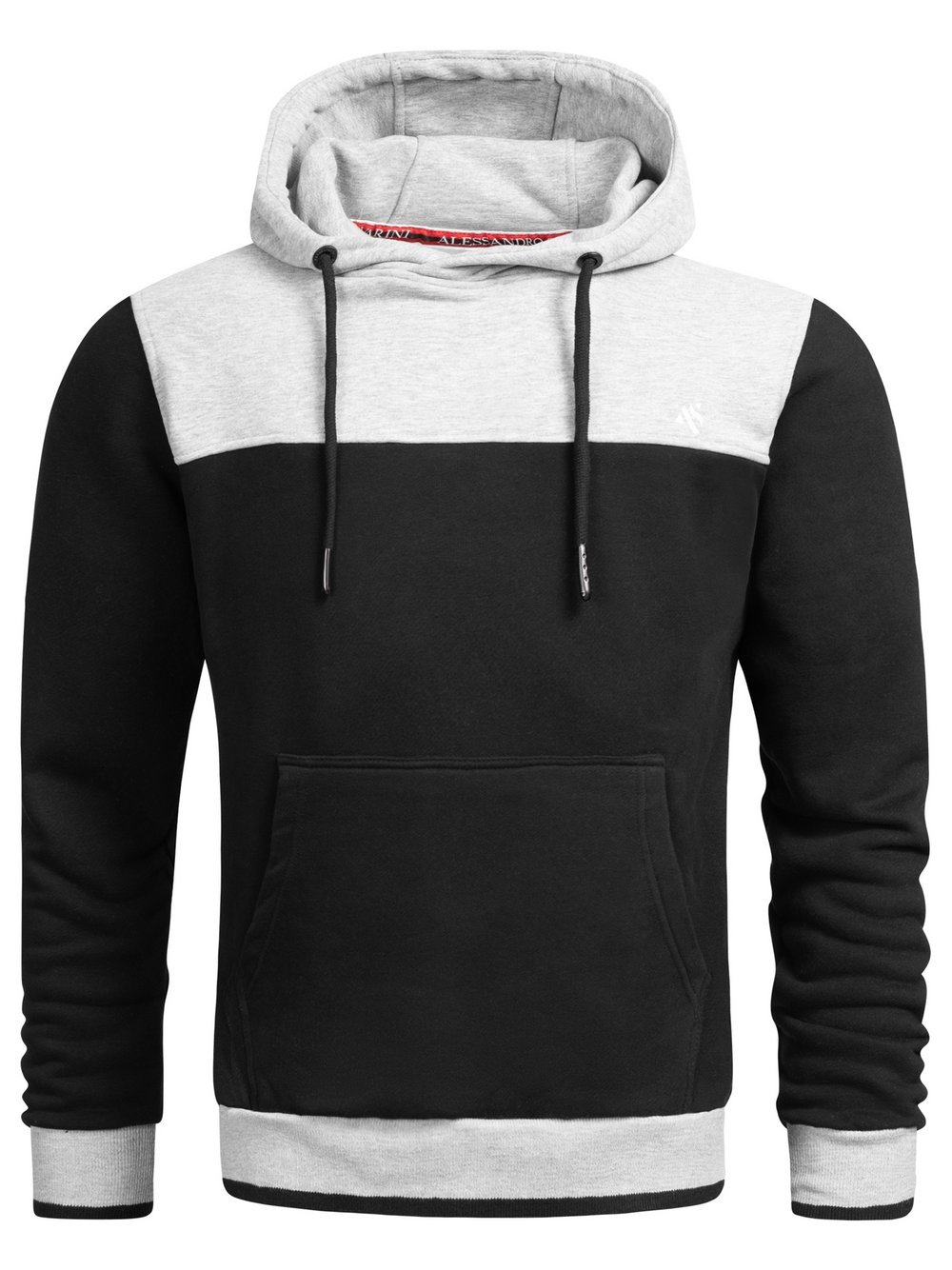 Alessandro Salvarini Hoodie  Herren Baumwolle mehrfarbig, XXL