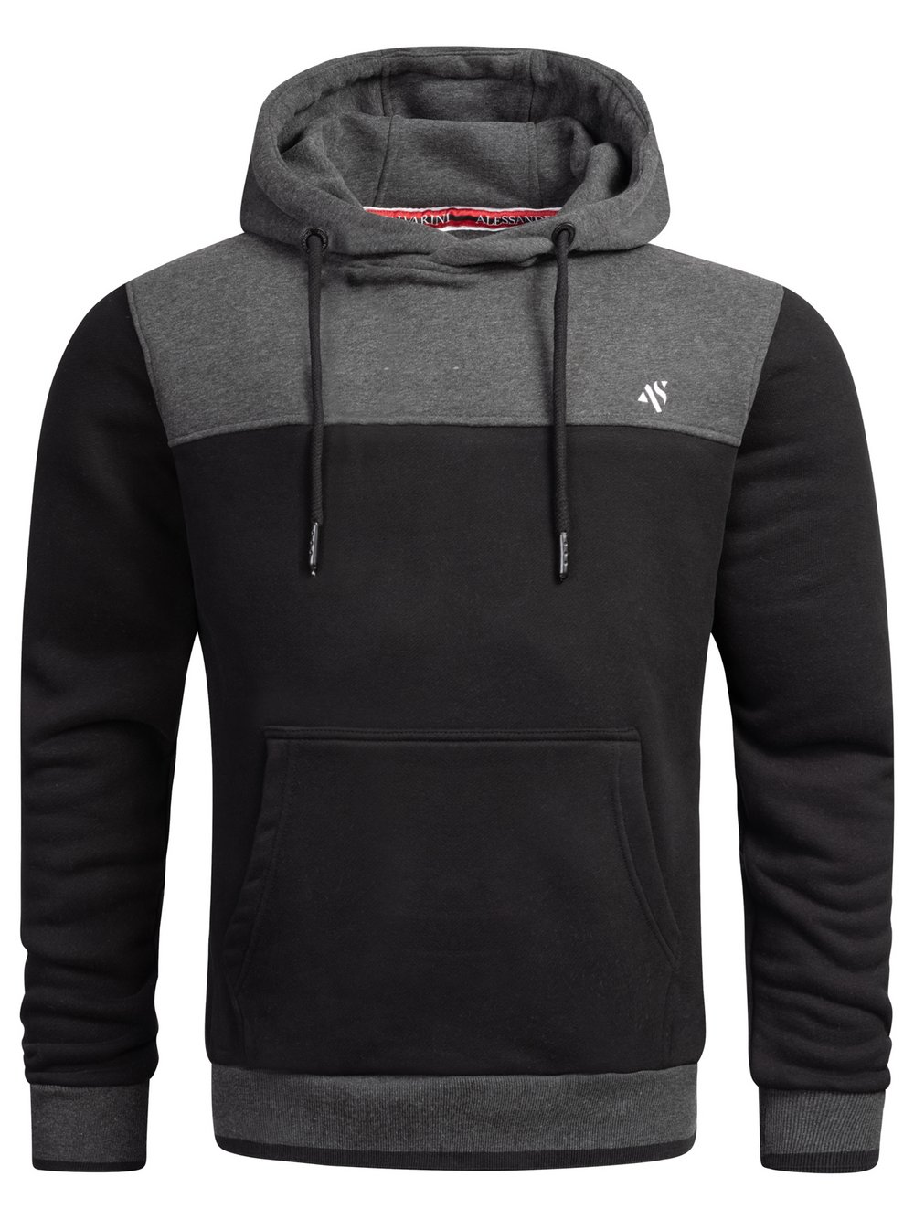 Alessandro Salvarini Hoodie  Herren Baumwolle mehrfarbig, L