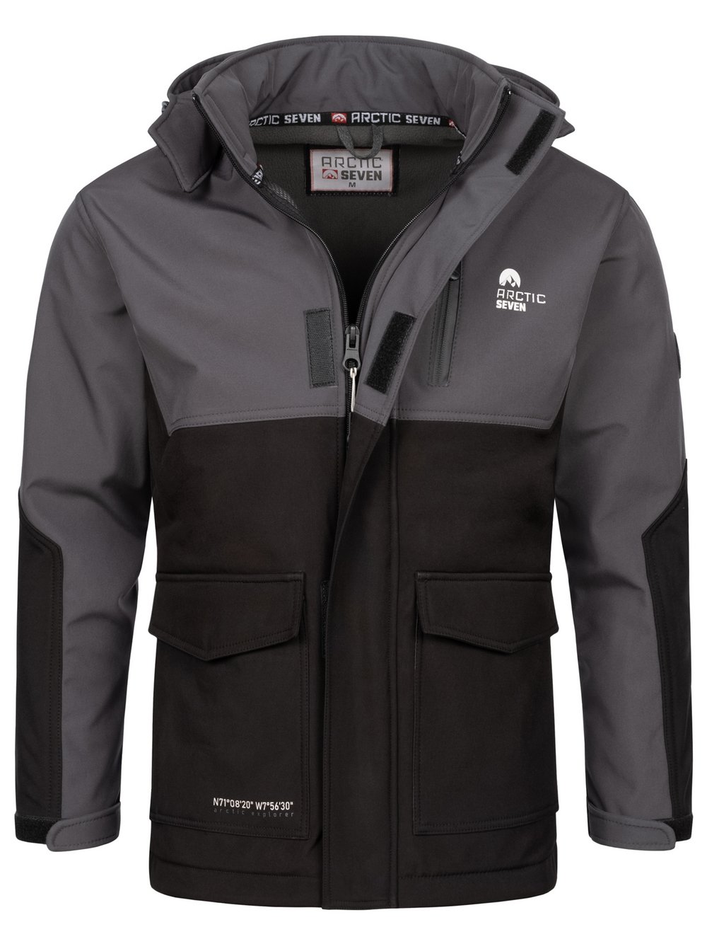 Arctic Seven Softshelljacke  Herren Baumwolle mehrfarbig, XXXXL