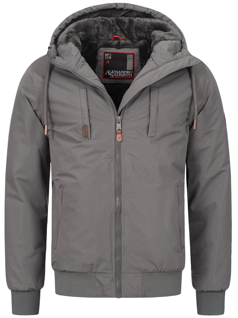 Alessandro Salvarini Winterjacke ASWeighty Herren grau, L