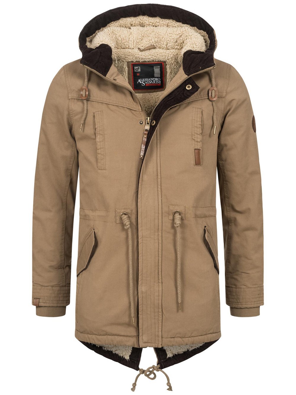 Alessandro Salvarini Winterjacke  Herren Baumwolle beige, L