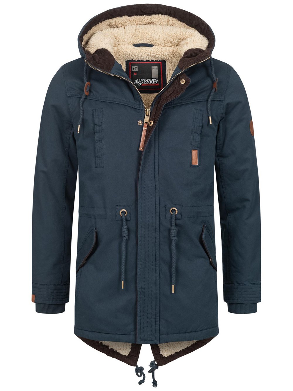 Alessandro Salvarini Winterjacke  Herren Baumwolle blau, L