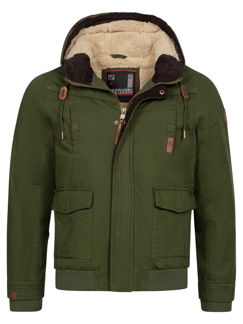 Alessandro Salvarini Winterjacke  Herren Baumwolle grün, S