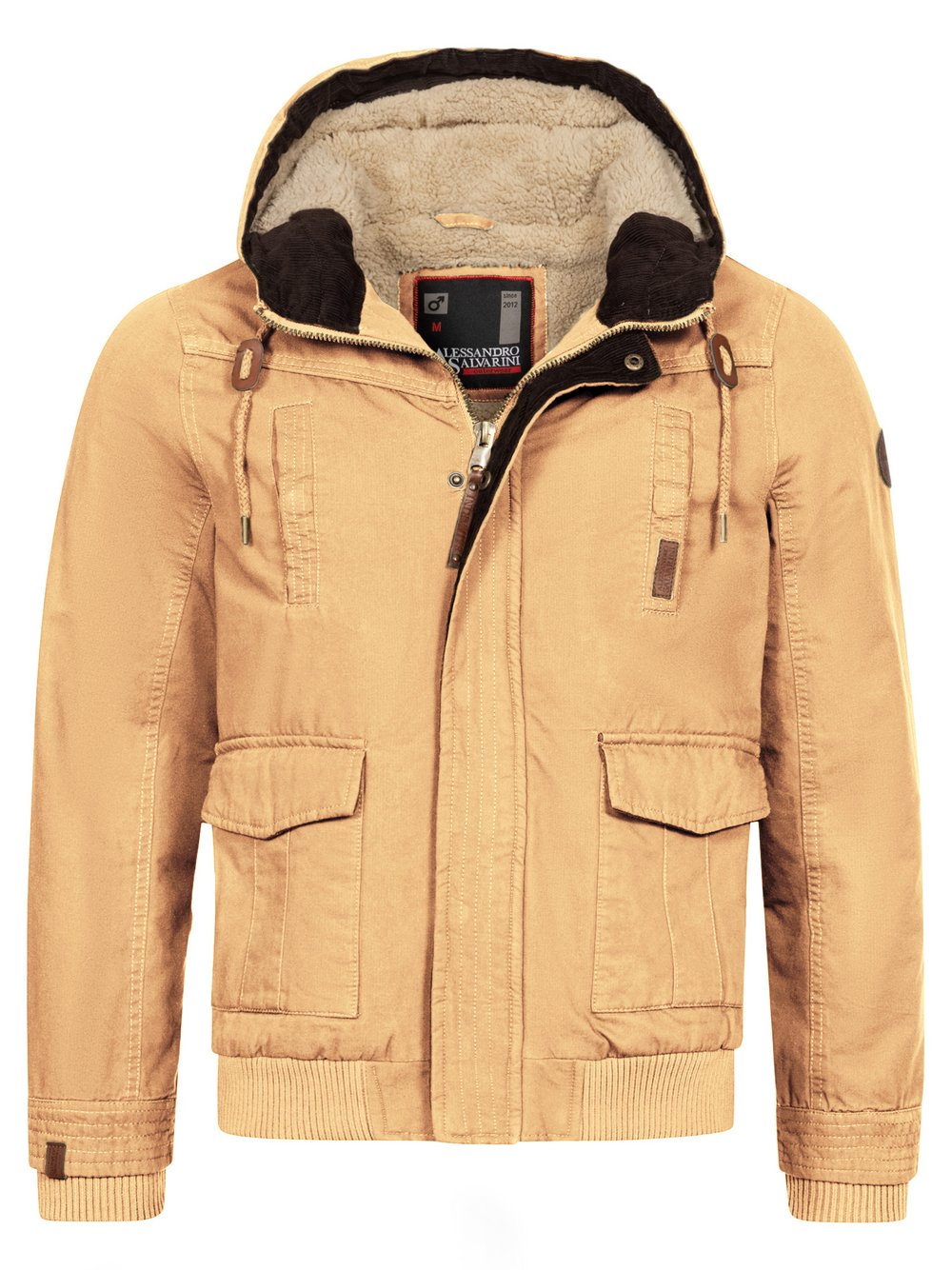 Alessandro Salvarini Winterjacke ASRigio Herren Baumwolle braun, L