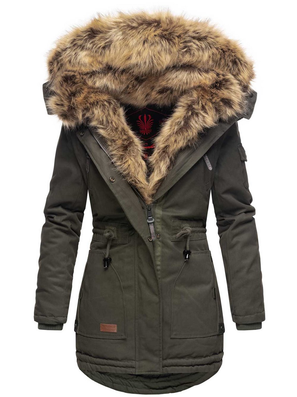 Thumbnail - Navahoo Winterjacke Damen grün, 36
