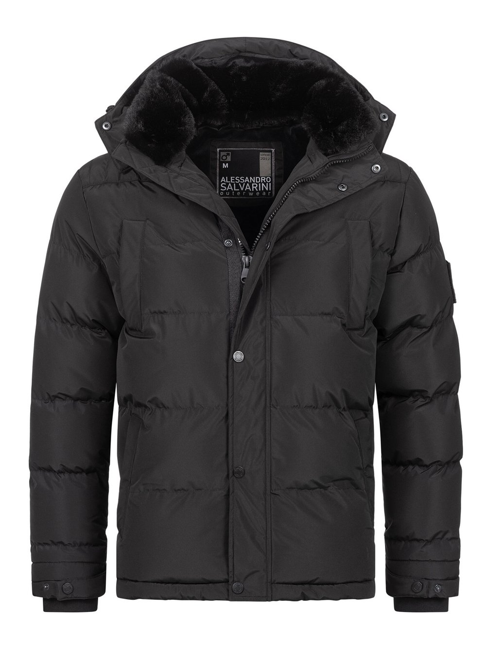 Alessandro Salvarini Winterjacke ASEzkimo Herren schwarz, XXL