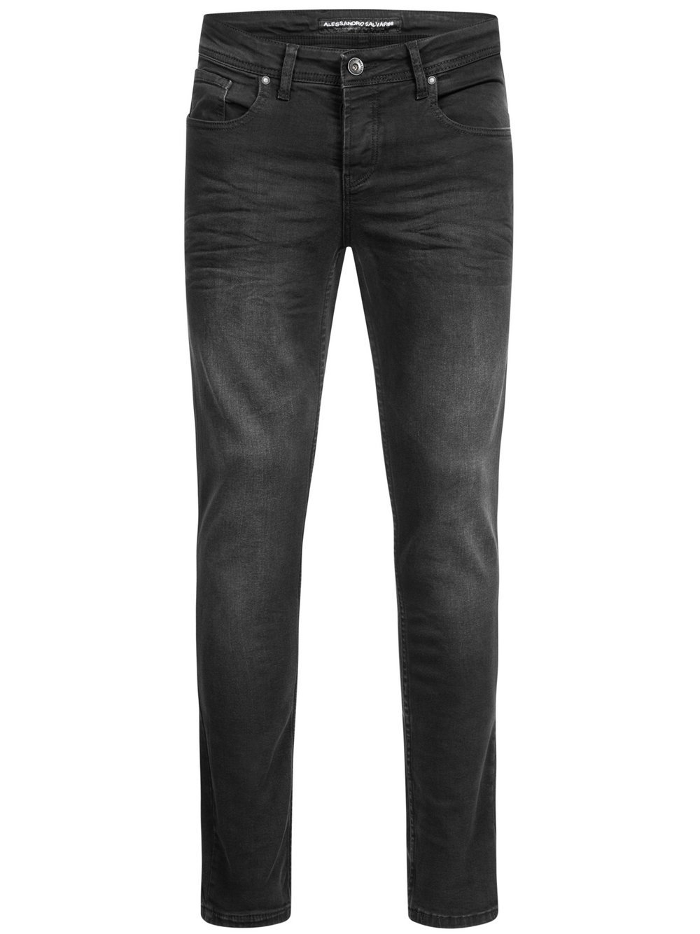 Alessandro Salvarini Jeans  Herren Baumwolle schwarz, 38-34