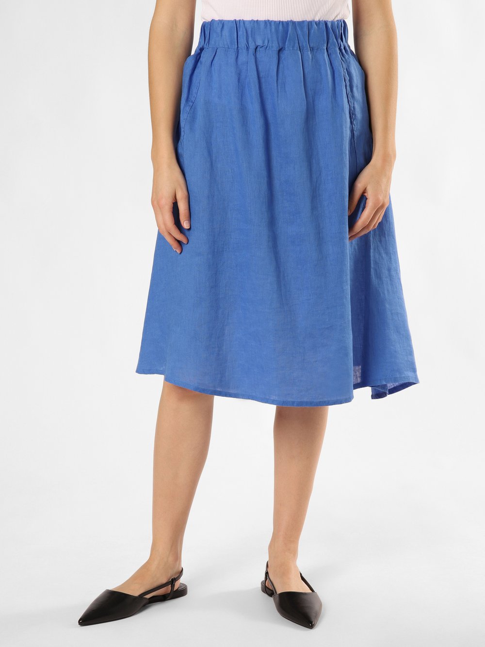 Marie Lund Leinenrock Damen blau, 36