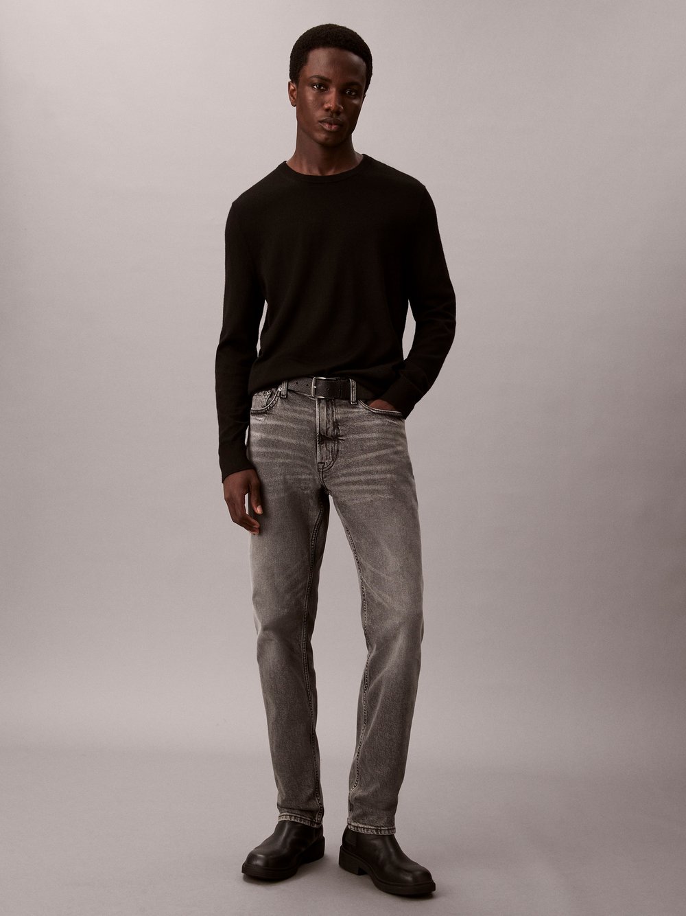 Thumbnail - Calvin Klein Jeans Slim Jeans Herren Baumwolle grau, 32-34