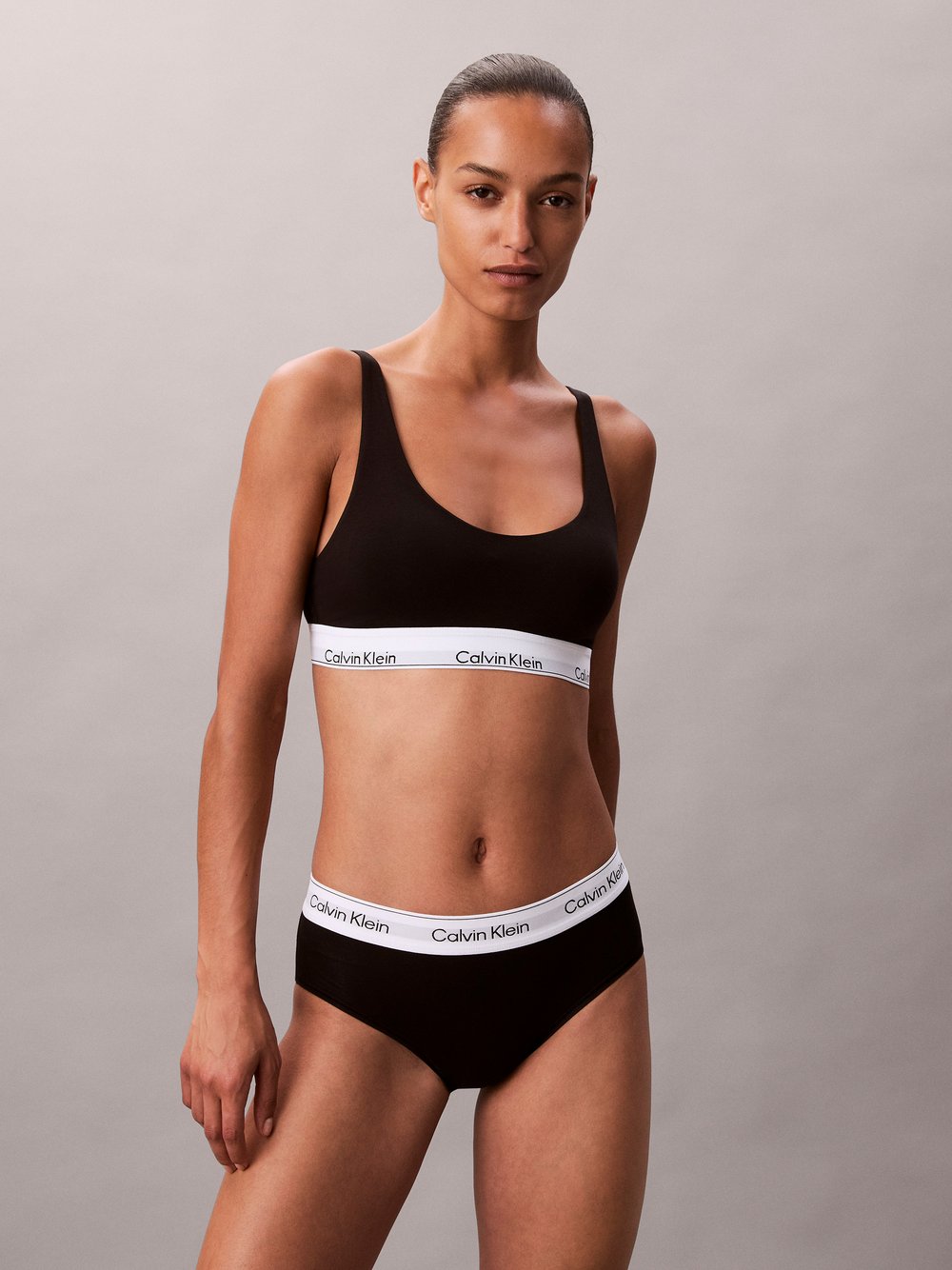 Calvin Klein Bralette Damen Baumwolle schwarz, XL