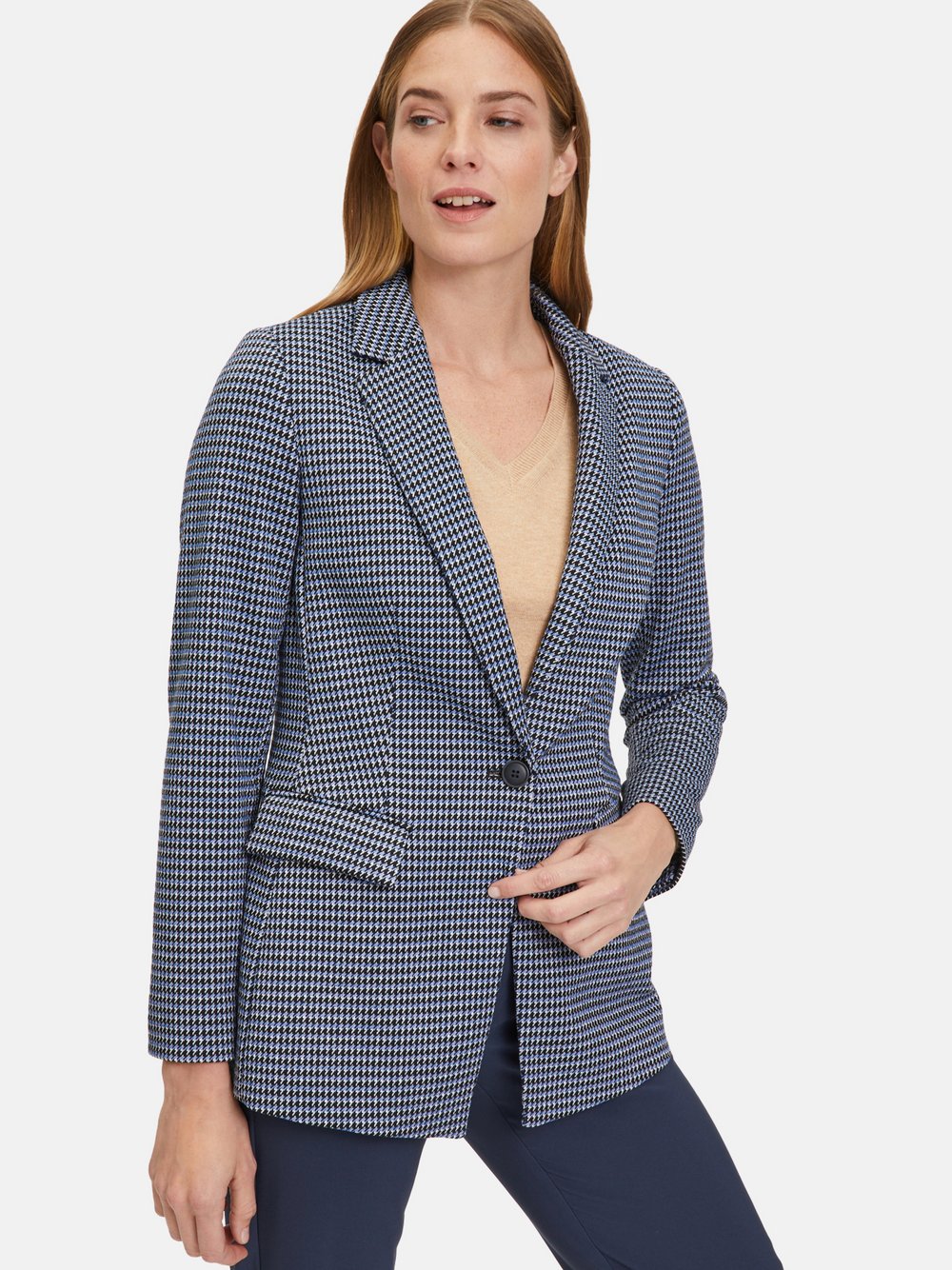 Betty & Co Businessblazer Damen schwarz gemustert, 42