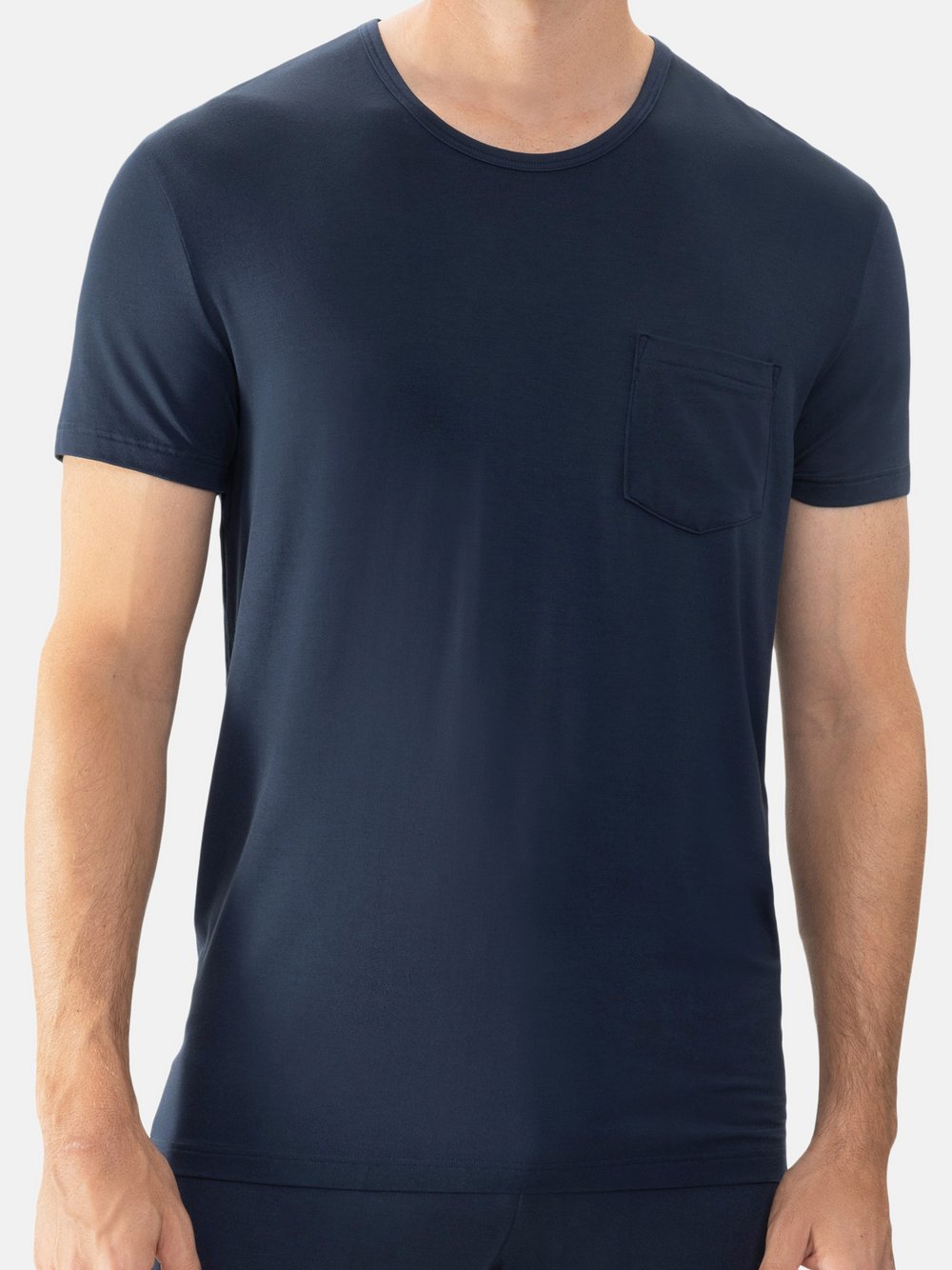 Mey Schlafanzug Oberteil Herren Modal blau, L