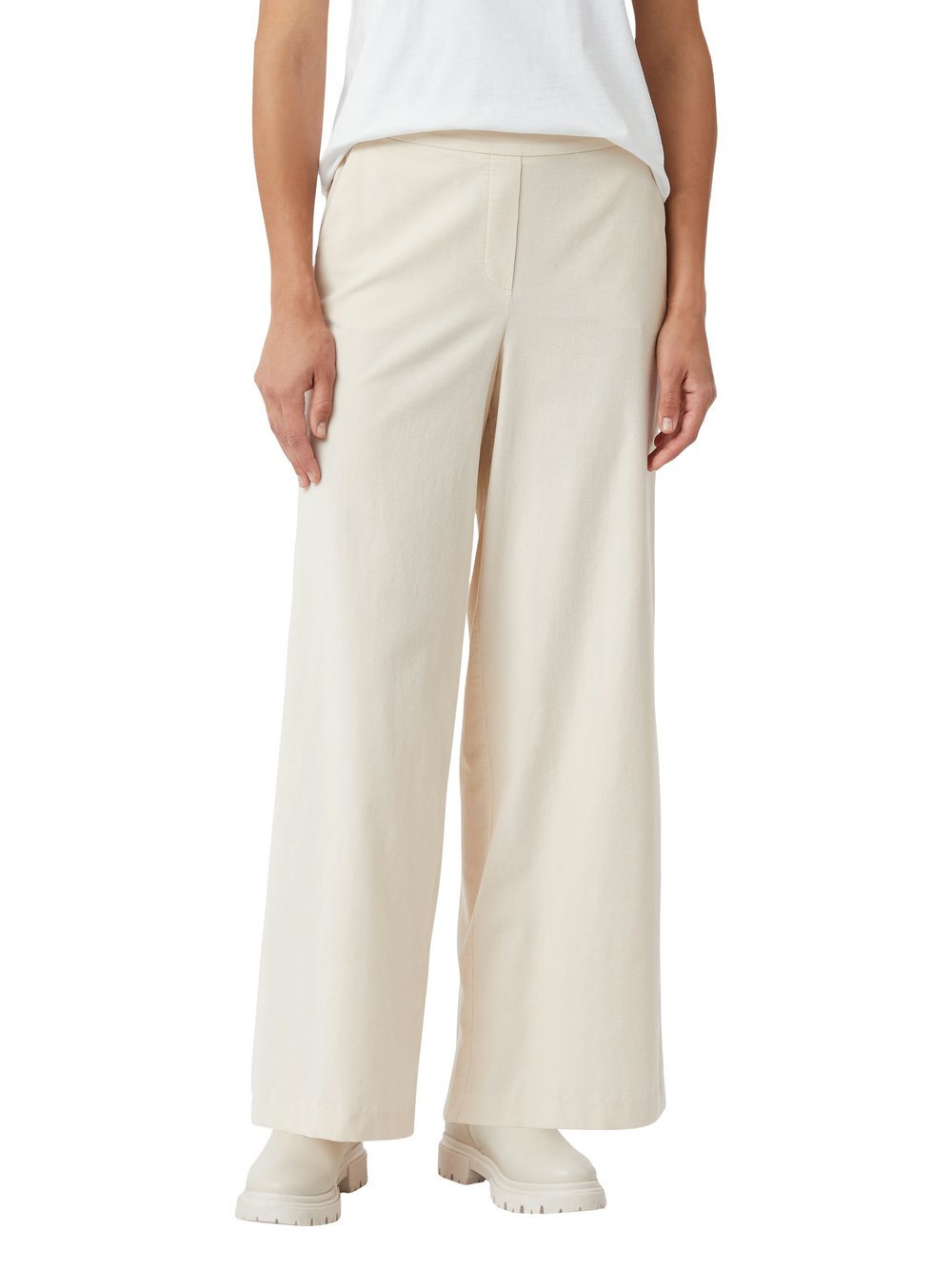 comma casual identity Cordhose Damen Baumwolle beige, 44