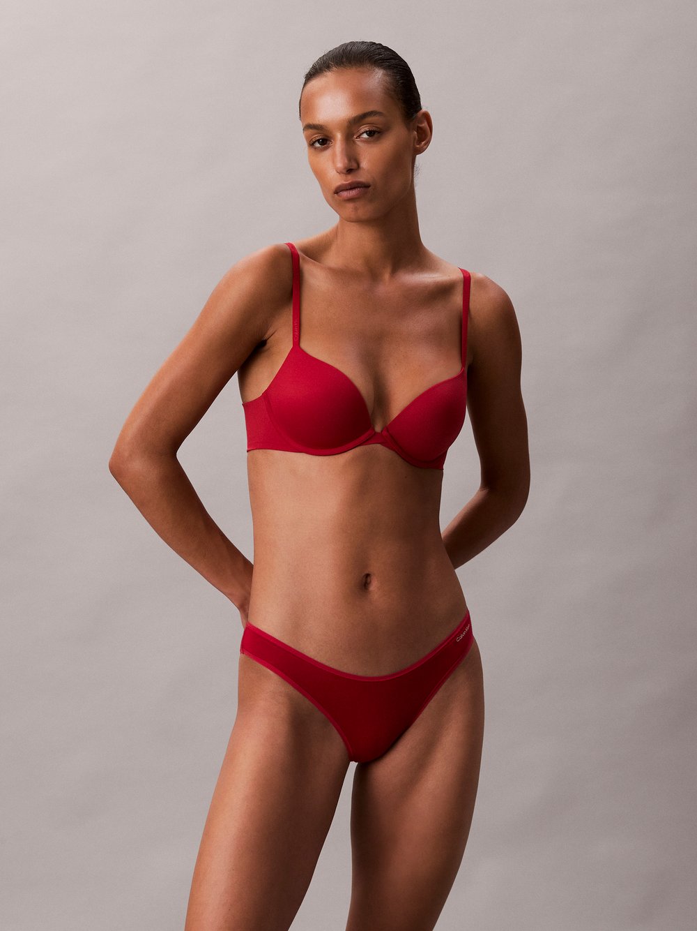 Calvin Klein Push-up-BH Damen rot, 85B