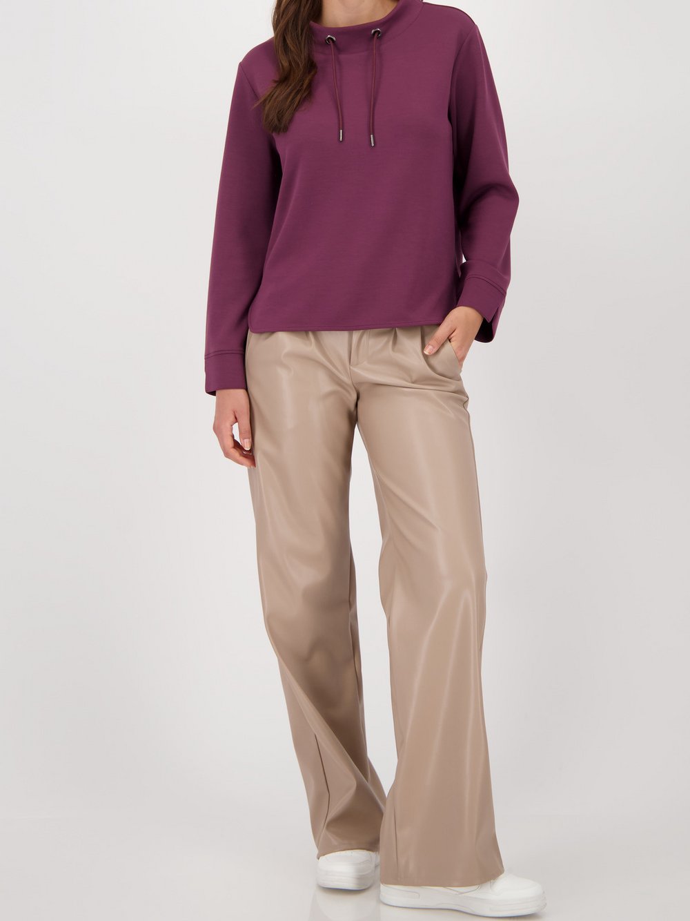 Monari Sweatshirt Damen Modal lila, 38