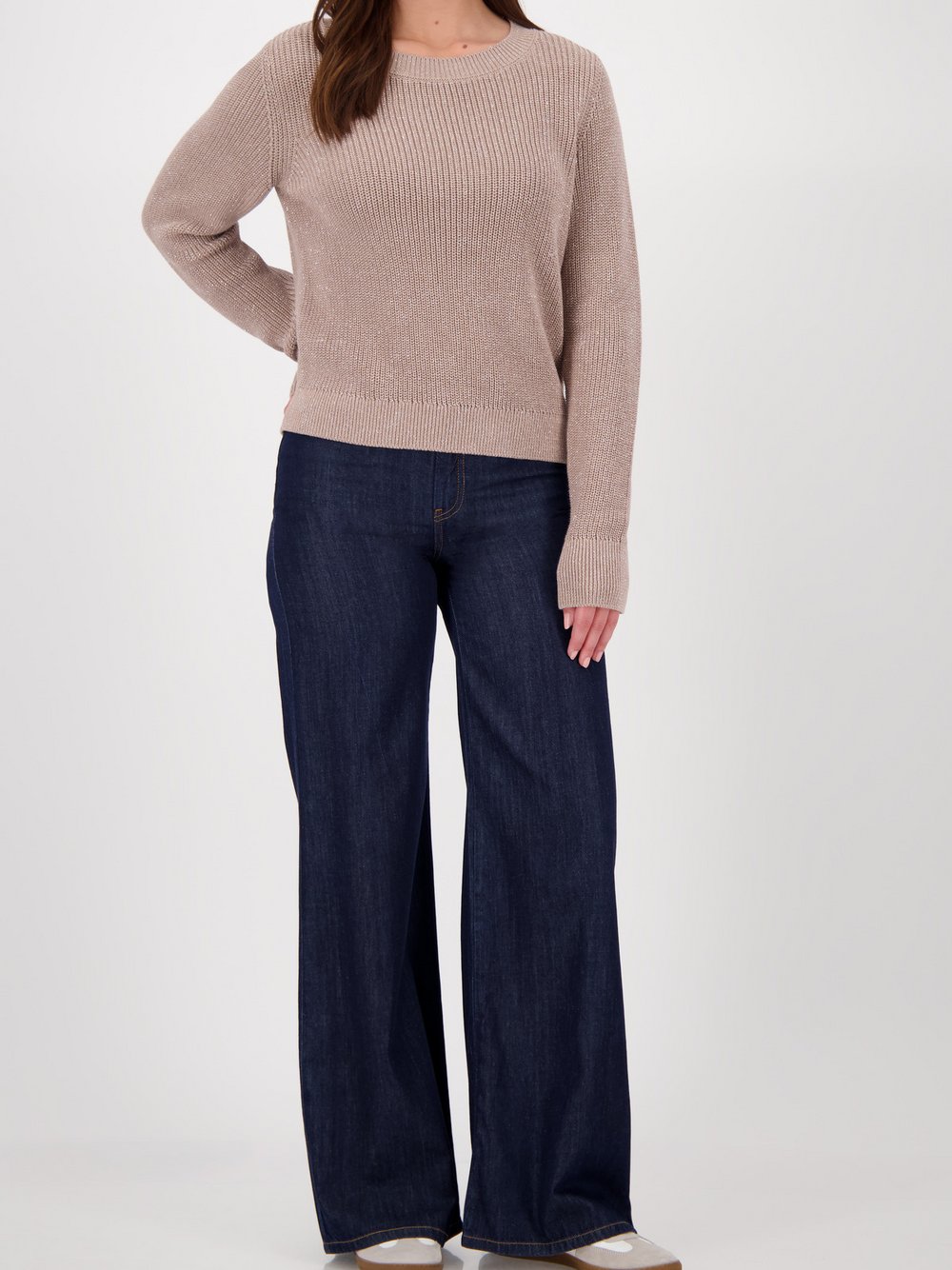 Monari Strickpullover Damen Rippe mehrfarbig, 38