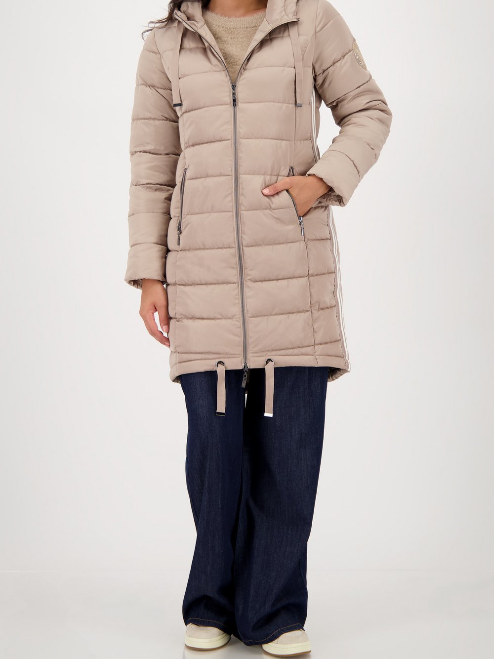 Thumbnail - Monari Steppmantel Damen beige, 44