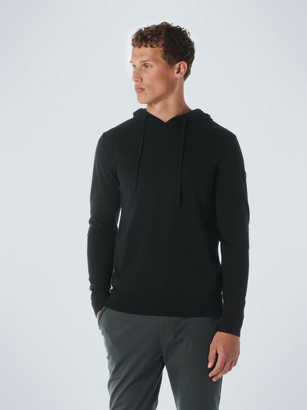 No Excess Kapuzenpullover Herren Baumwolle schwarz, L