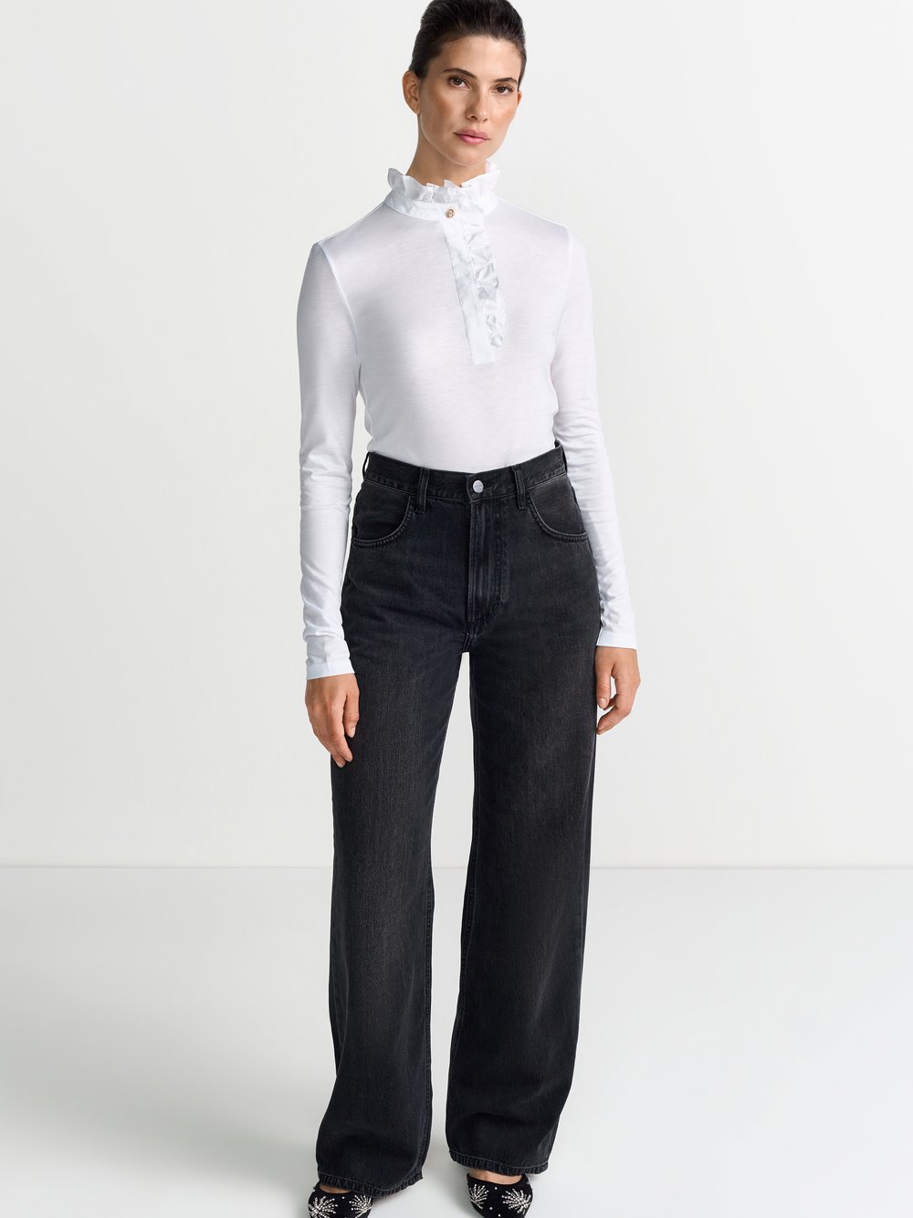 Thumbnail - Rich & Royal Langarmshirt Damen Lyocell weiß, M